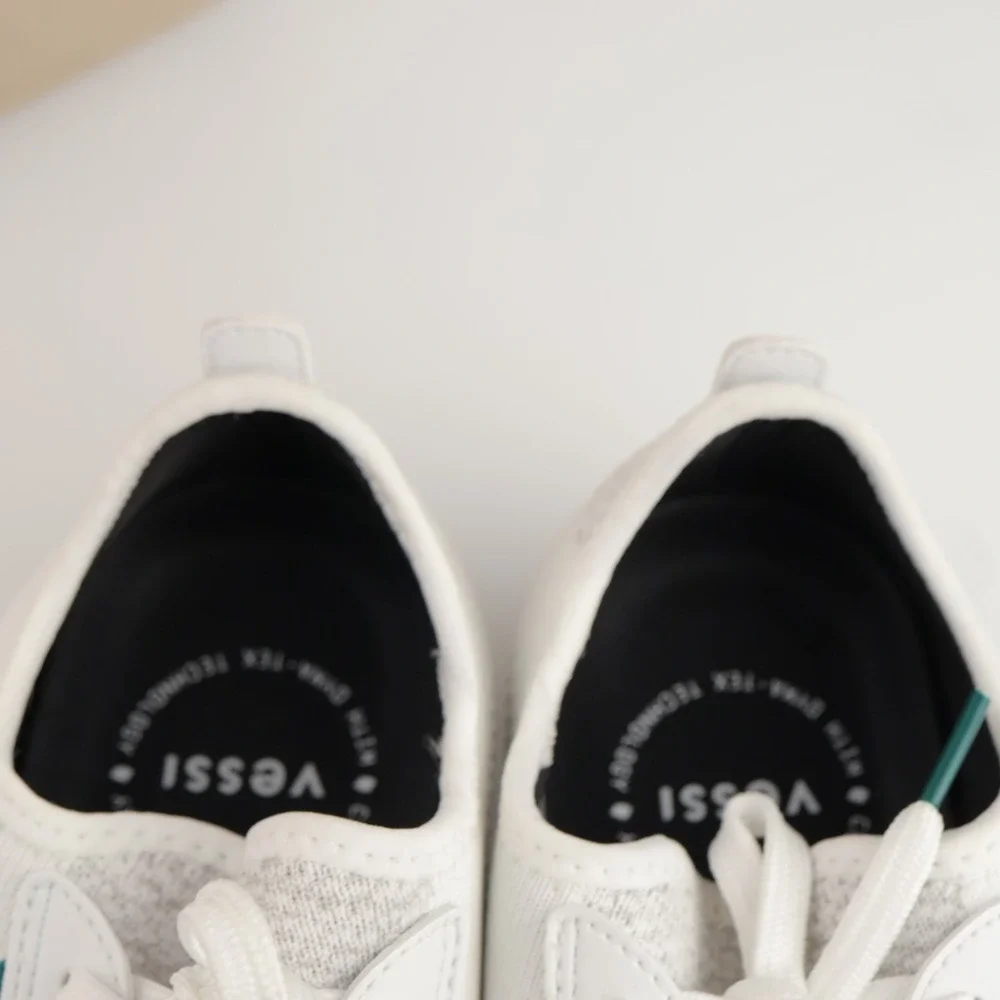 Vessi Womens Weekend 1.5 Sneakers Size 7 Waterproof White Lace Up Comfort Shoes